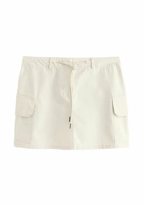 Юбка хлопковая Regular fit - cargo pocket mini skirt Next, stone, цвет stone