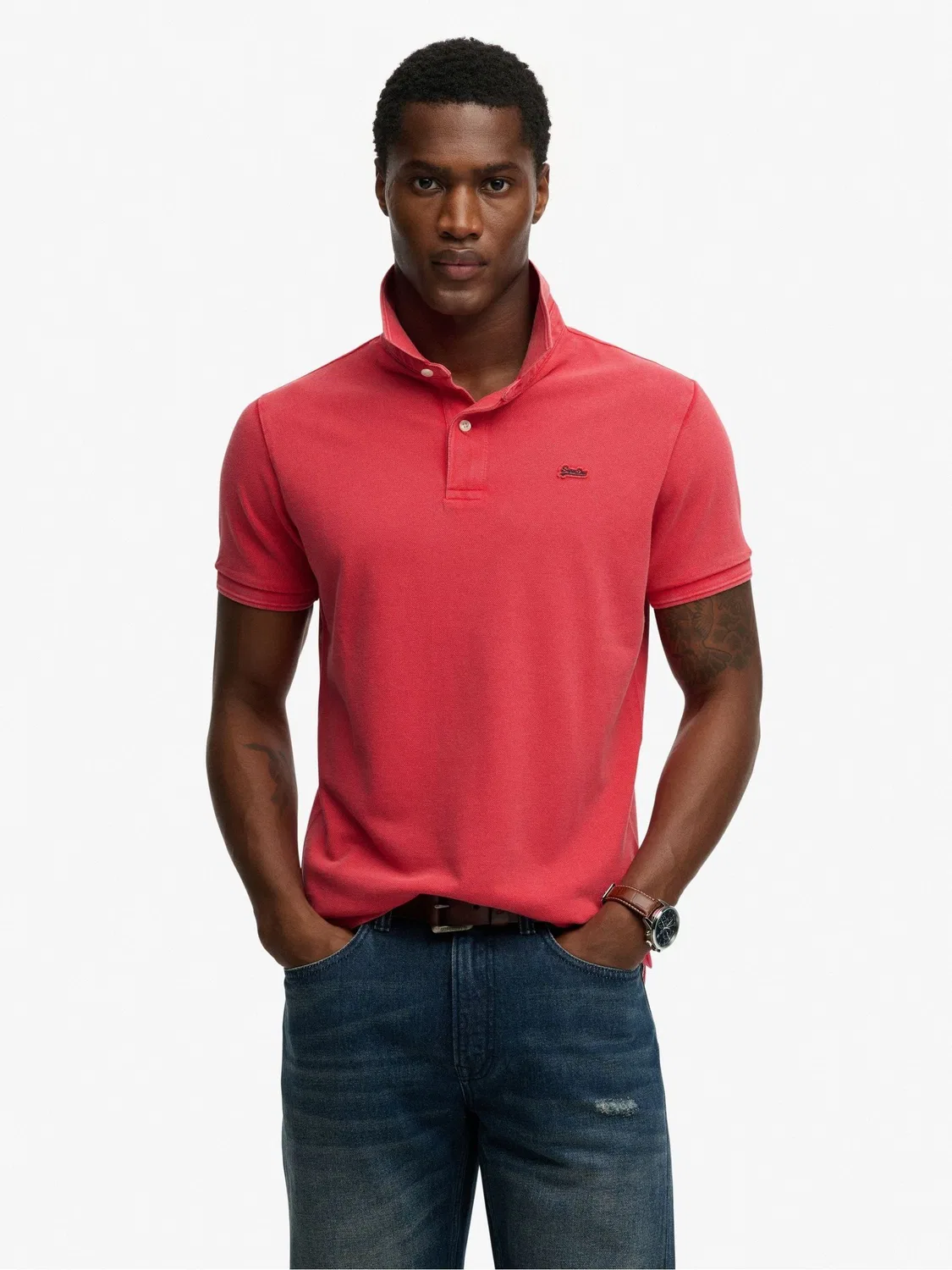 Поло классическое пике, Raspberry Pink Superdry