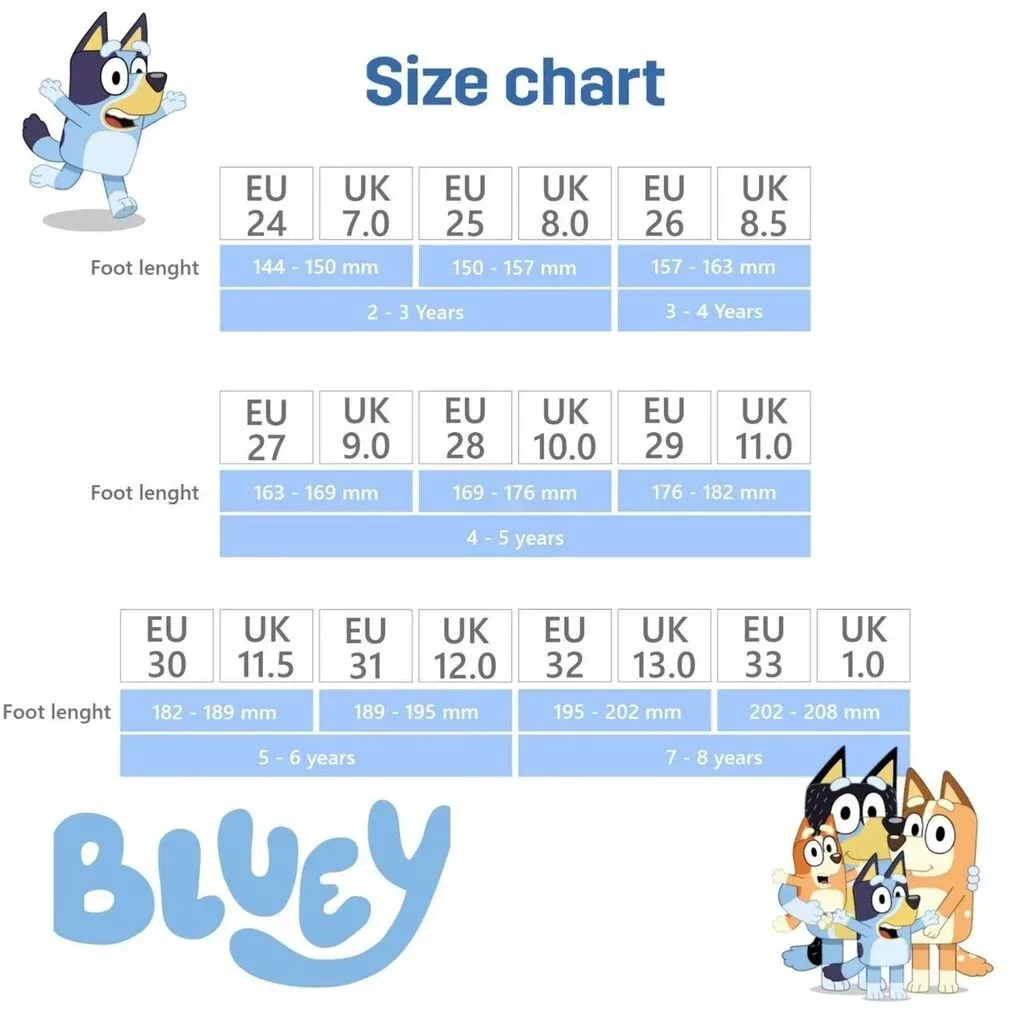 Кроссовки низкие с принтом Bluey и Bingo, синий — фото 2
