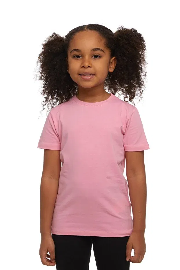 Детская футболка для девочек хлопковая Basics Lovetti, Peony Pink