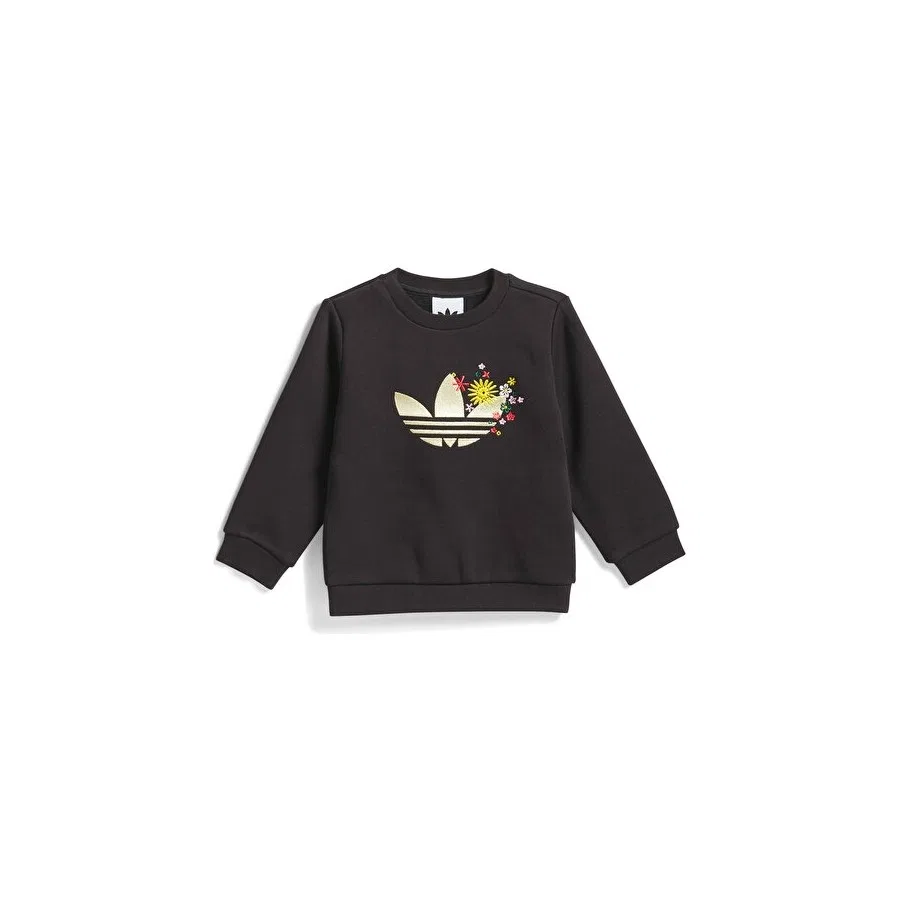 Спортивный костюм с длинным рукавом Crew Set adidas, Черный — фото 2