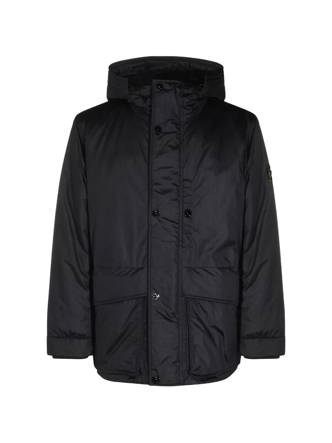 Парка с капюшоном, синяя Stone Island, синий