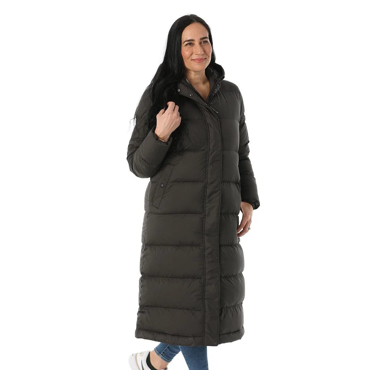 Женский длинный пуховик Silent Down Long Parka Patagonia, Black
