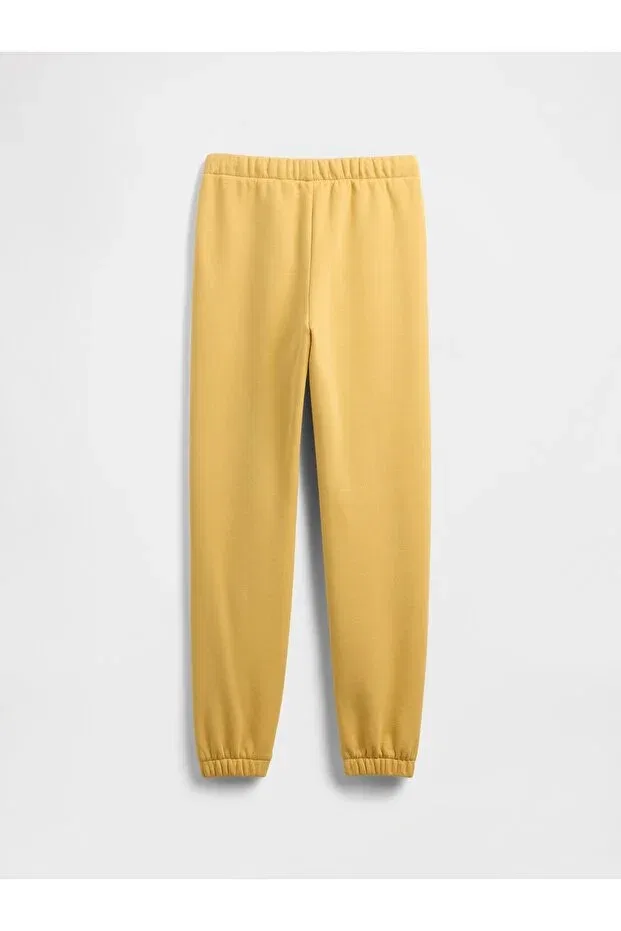 Детские спортивные брюки для девочек с принтом Relaxed Logo Jogger Gap, Yellow-003 — фото 3