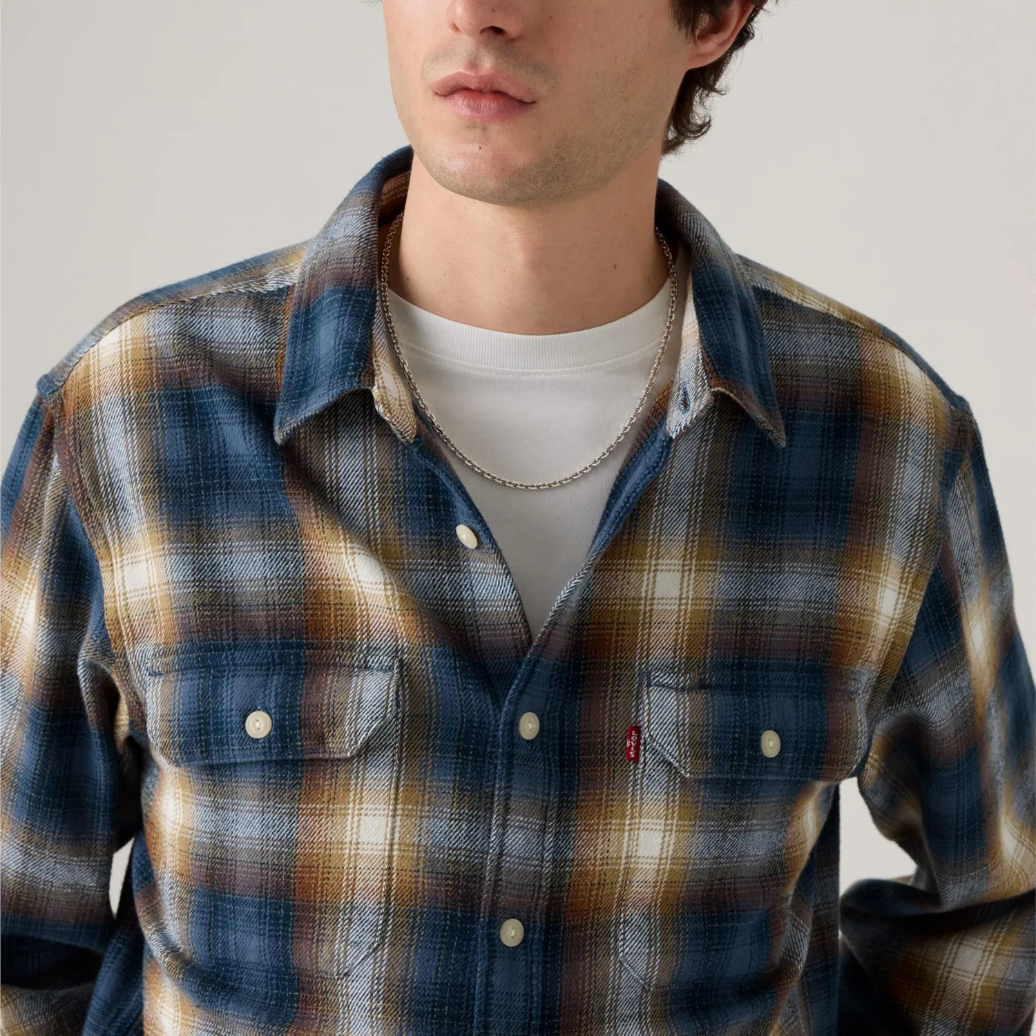 Мужская рубашка с длинным рукавом Jackson Worker Levi's, Warwick Vintage Plaid — фото 3