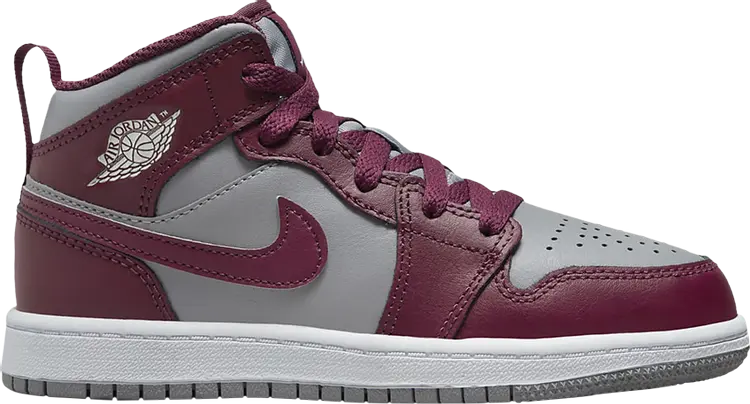 

Кроссовки Air Jordan 1 Mid PS Cherrywood Red, красный, Красный;коричневый, Кроссовки Air Jordan 1 Mid PS Cherrywood Red, красный