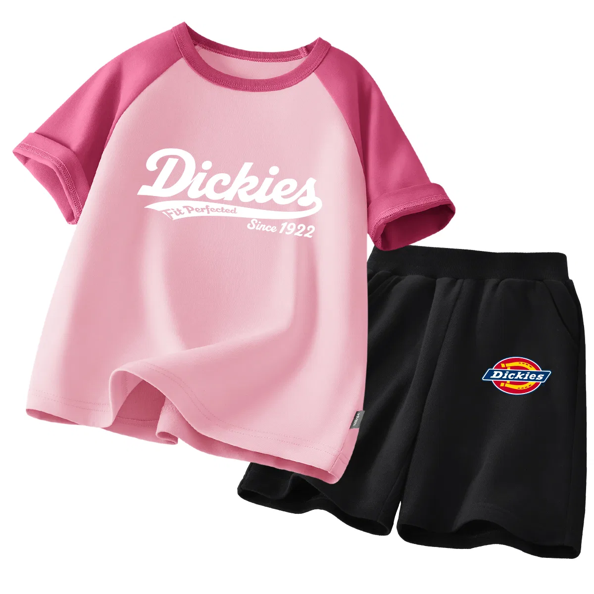 Детский спортивный комплект с принтом Ribbon Berry Red/S Logo K Black Dickies, Черный
