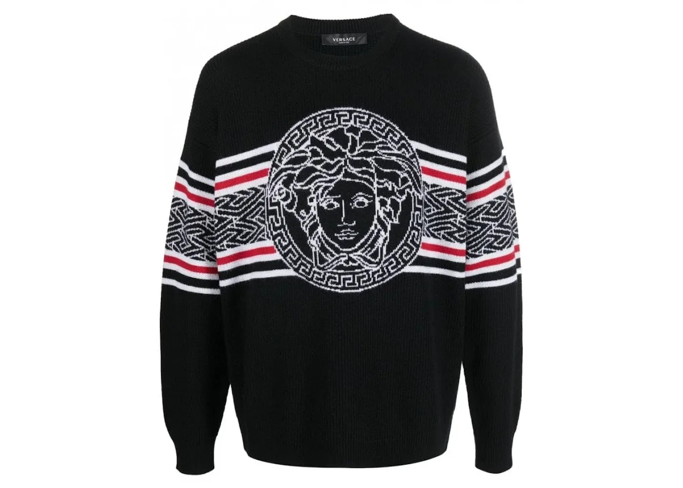 Мужской свитер с принтом Sweater Versace, Black