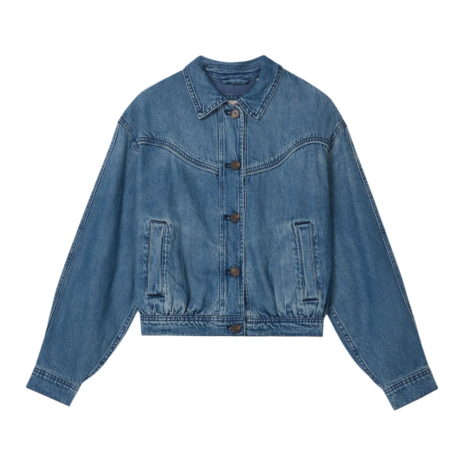 Женская джинсовая куртка с лацканами Medium Blue Levis