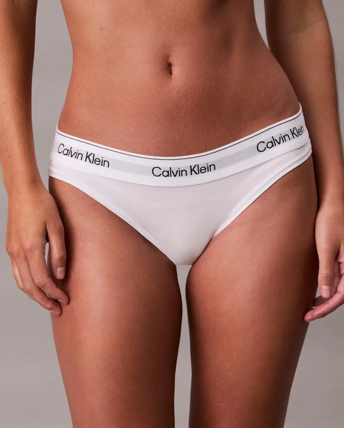 Женские трусы-бикини хлопковые Calvin Klein, Blanco