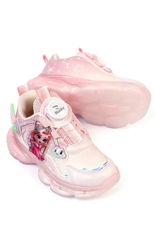 Детские повседневные кроссовки для девочек с подсветкой Swing Rocky Sport, Pink — фото 3