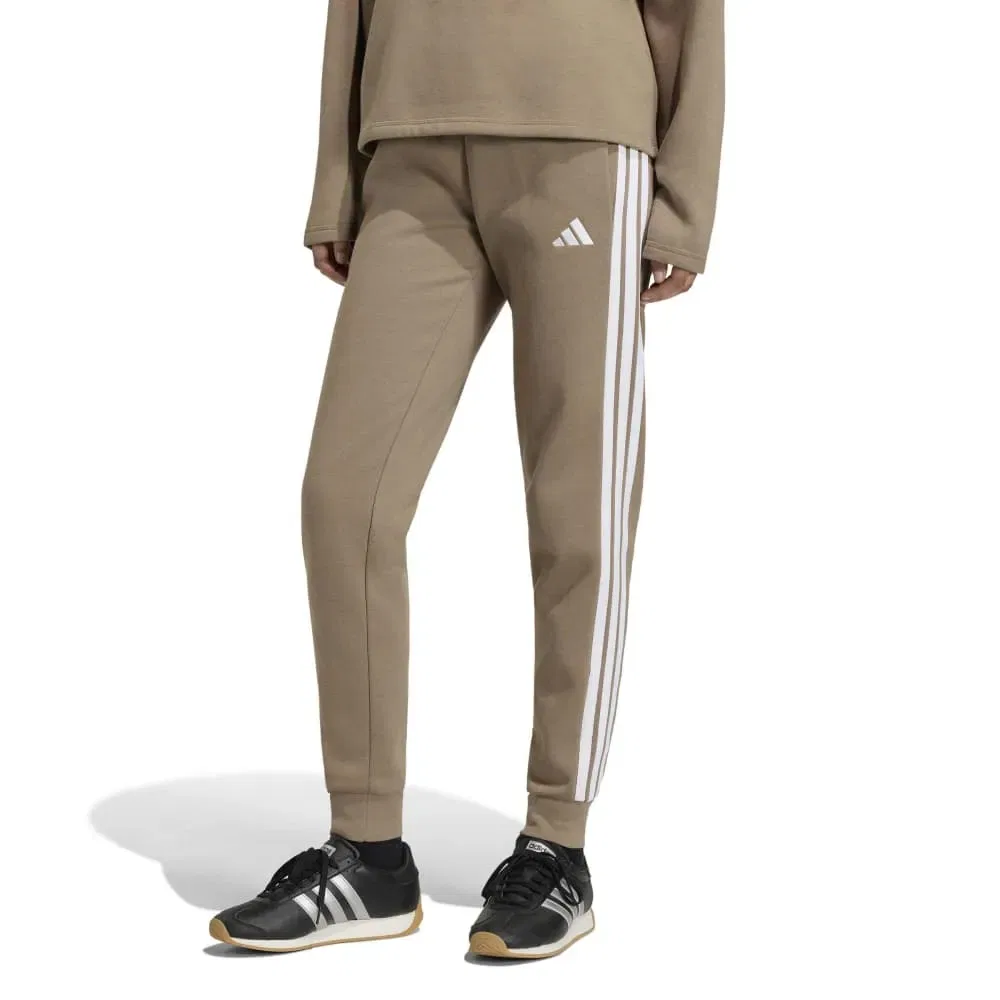 Брюки спортивные с тремя полосками Adidas, коричневый