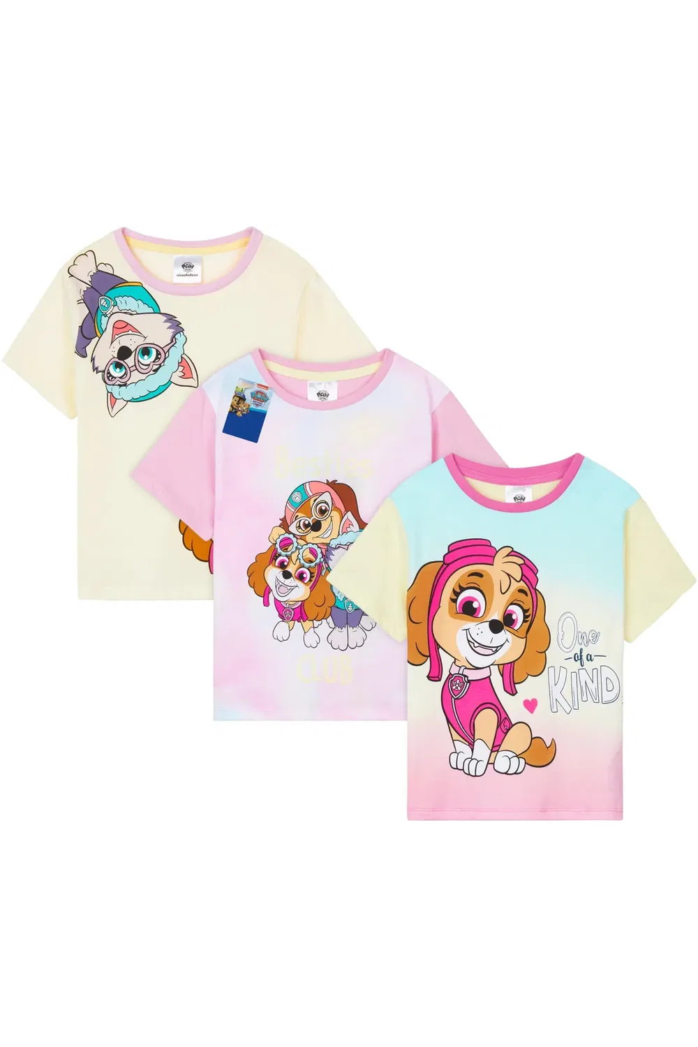 Детский комплект футболок с коротким рукавом Paw Patrol, Multi