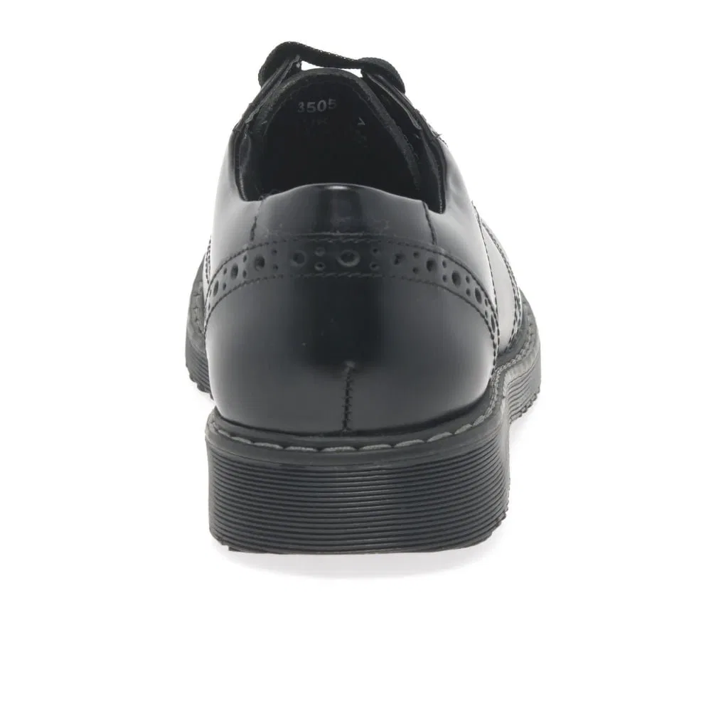 Детские туфли для девочек brogue Start-rite, Black Wide — фото 2