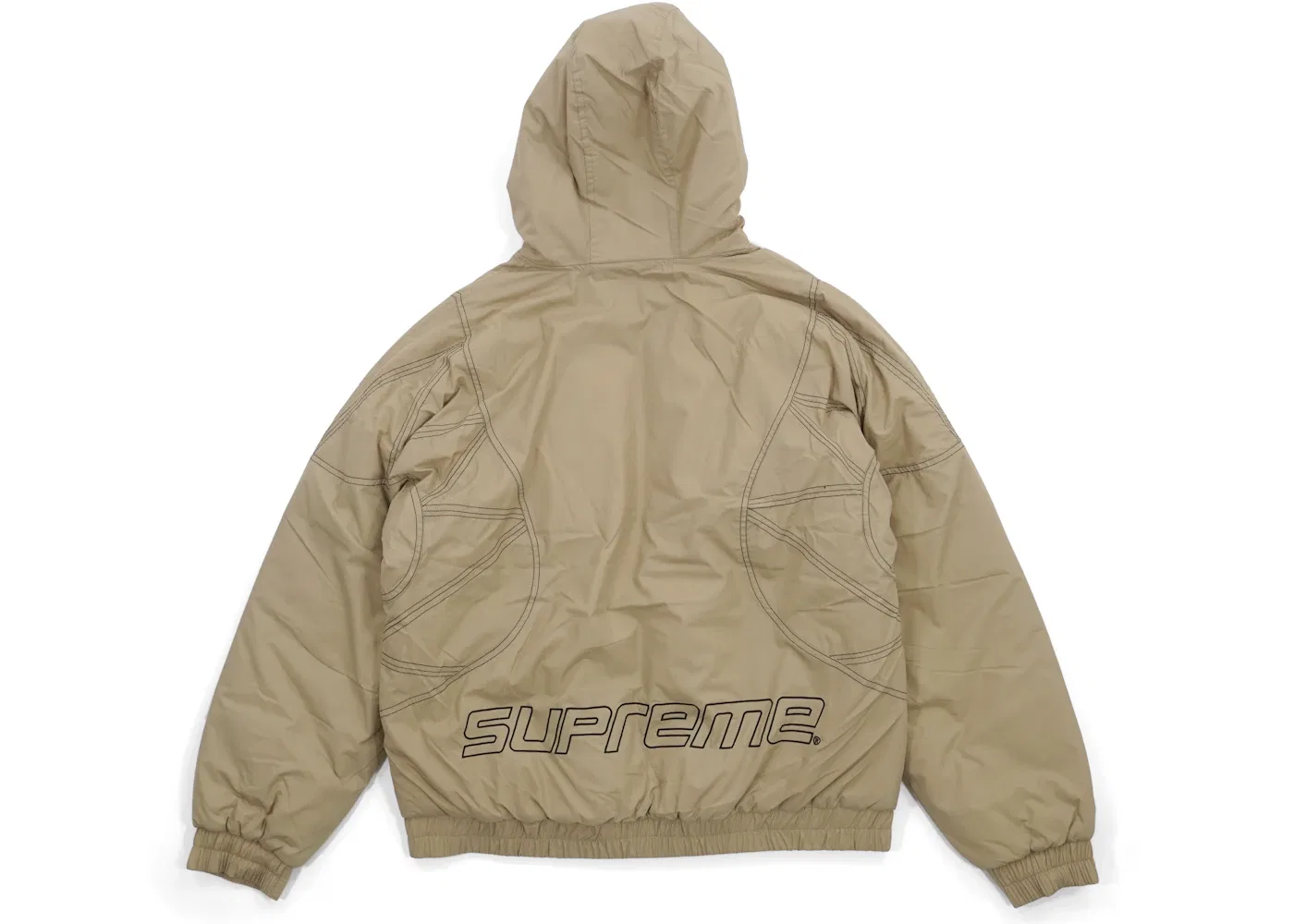 Мужская куртка с принтом Zig Zag Stitch Supreme, Tan — фото 3