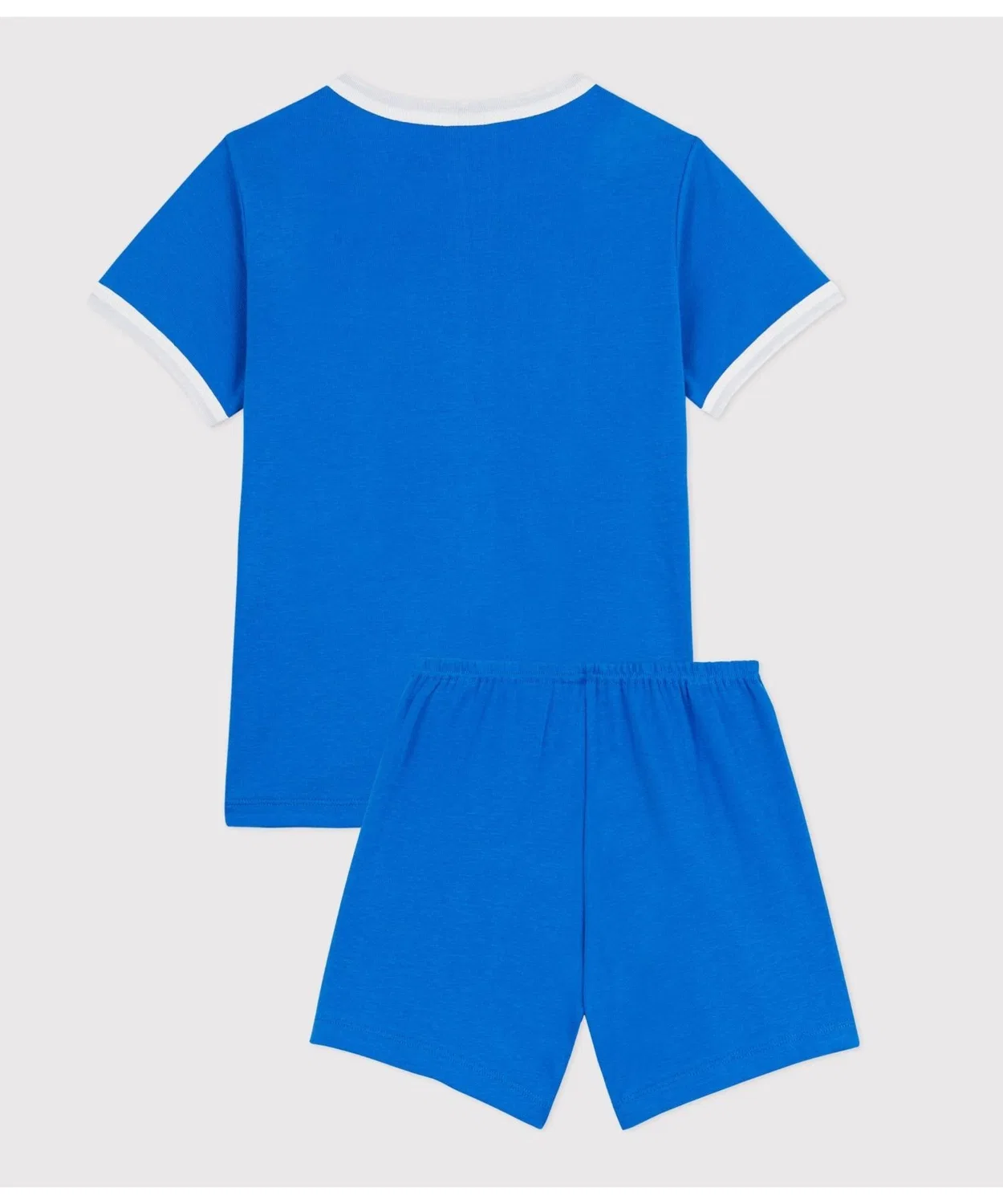 Детская пижама с коротким рукавом с принтом Light Blue PETIT BATEAU, Светло-голубой — фото 3
