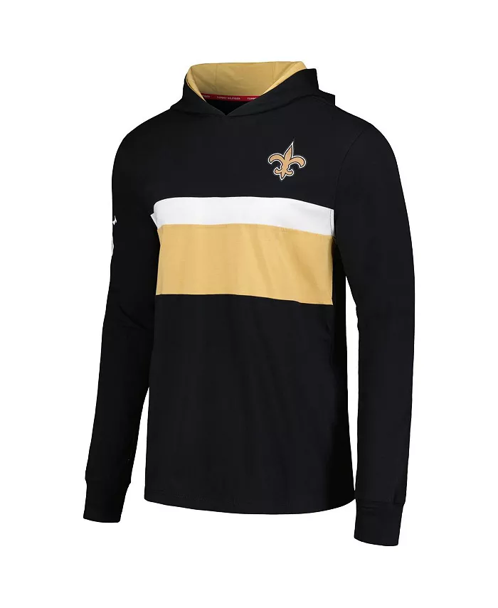 Мужская черная толстовка с длинным рукавом New Orleans Saints Morgan Tommy Hilfiger — фото 2