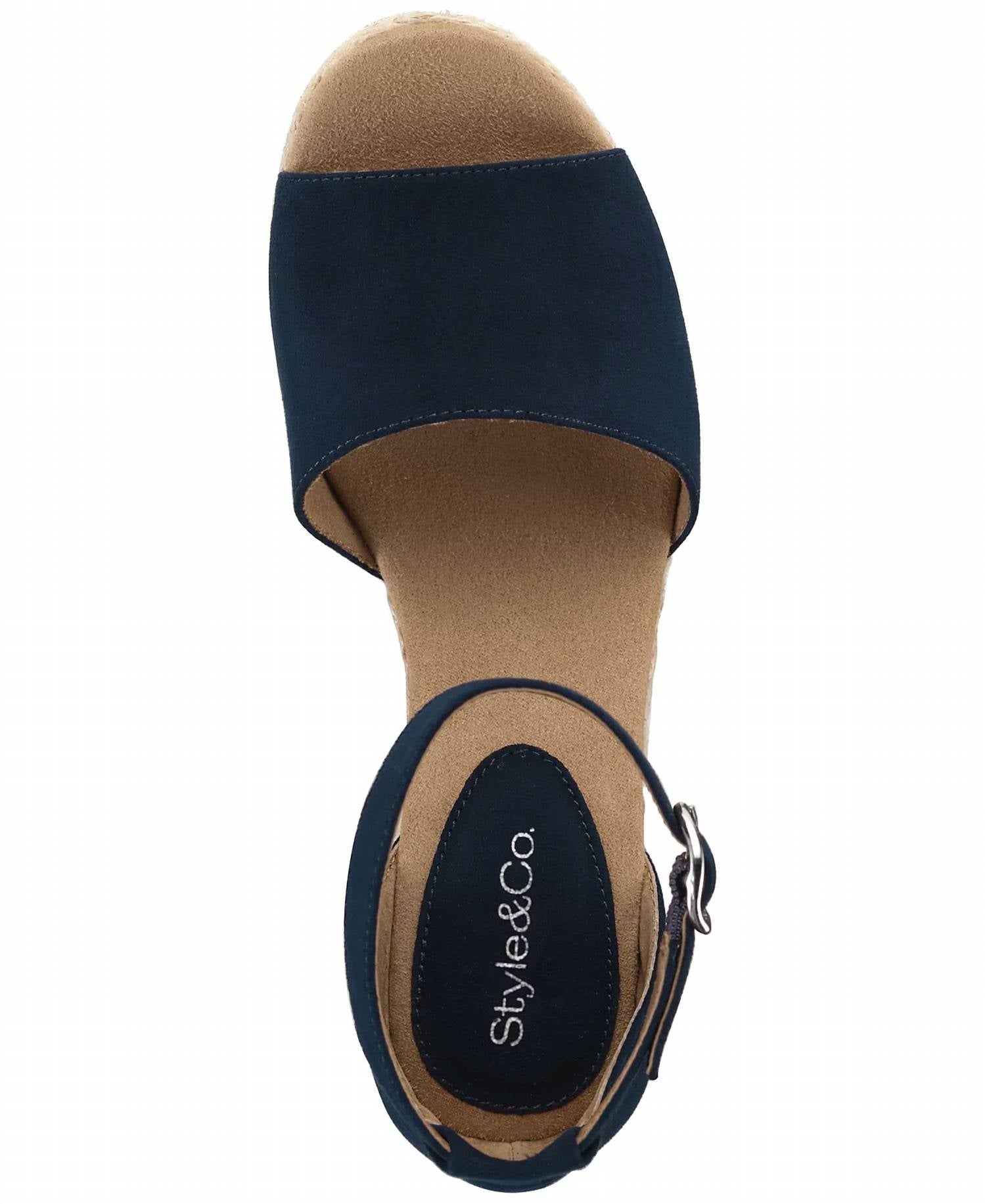Женские босоножки Seleeney на танкетке в цвете navy Style & Co. — фото 4