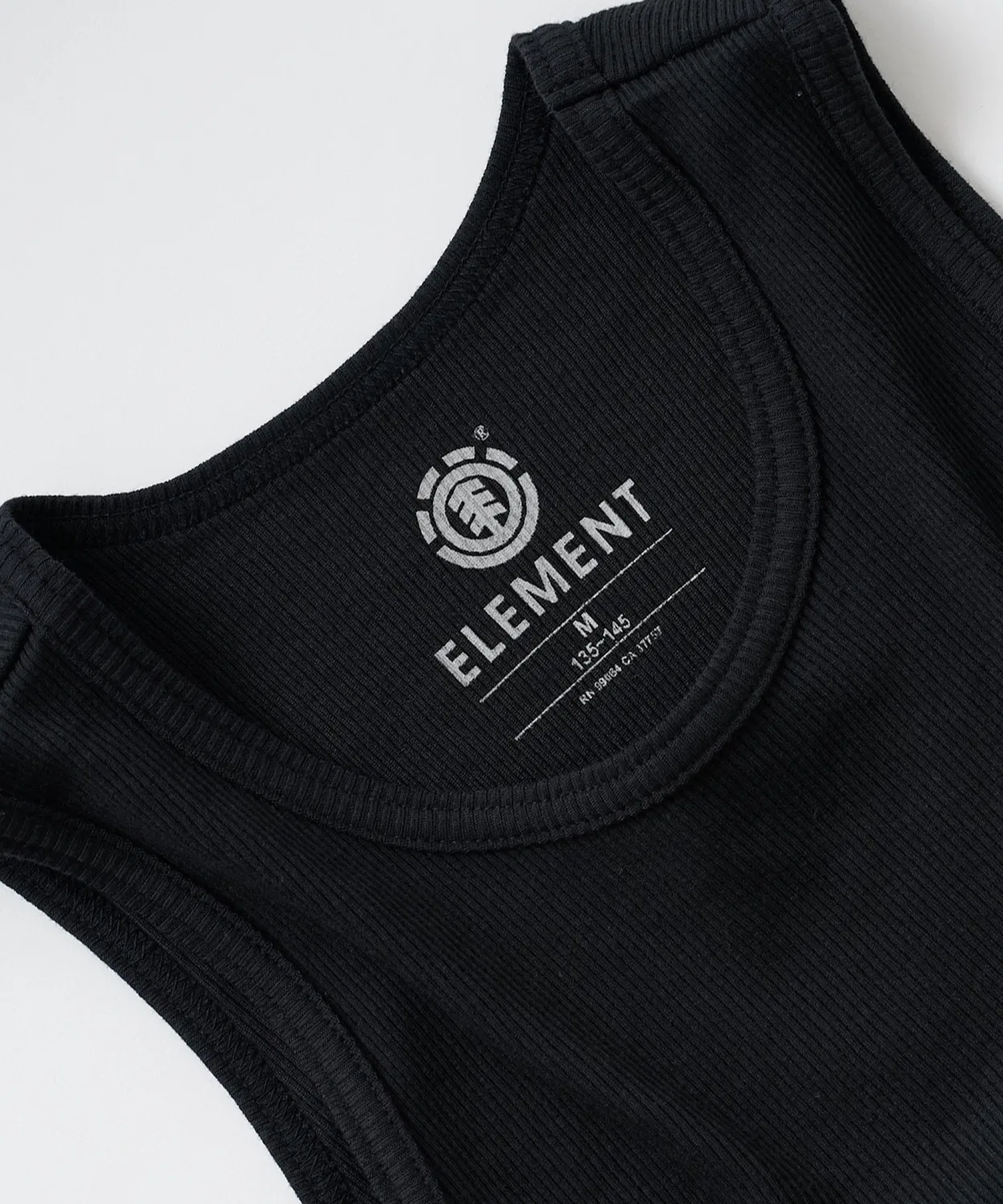 Детская футболка без рукавов с принтом LOGO ELEMENT, Black — фото 3