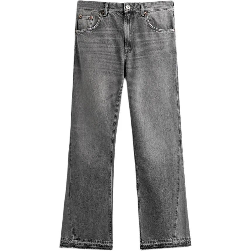 Мужские джинсы с расклешением, серые, ZARA