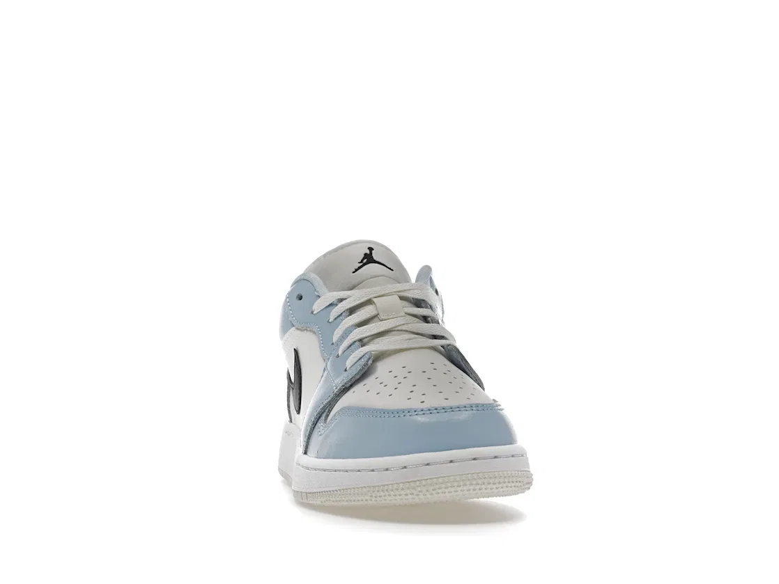 Детские кроссовки для активного отдыха Jordan 1 Low Jordan, Ice Blue/Black/Sail/White — фото 2