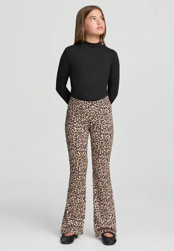 Леггинсы с принтом Animalier Terranova Beige, бежевый