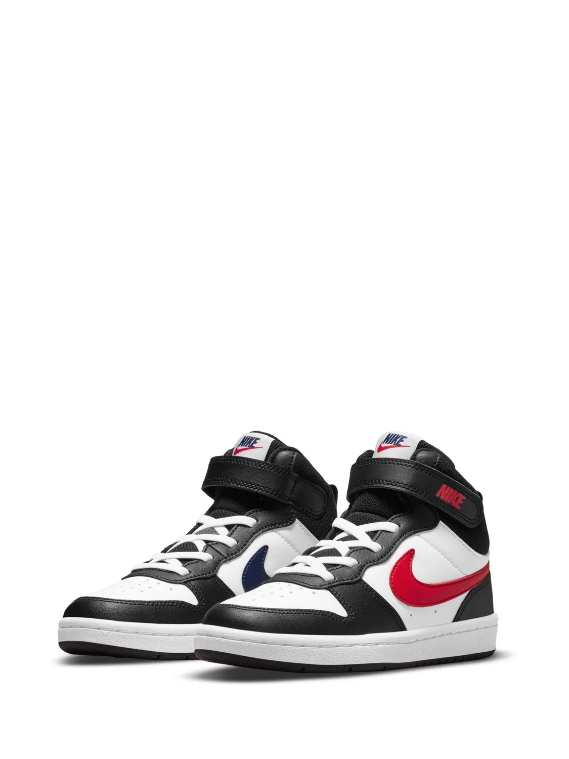 Кроссовки Nike Court Borough Mid 2, белый/черный/красный — фото 3