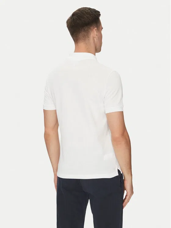 Поло regular fit Lacoste, белый — фото 3