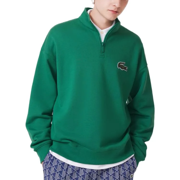 Толстовка LACOSTE Unisex, темно-зеленая — фото 2