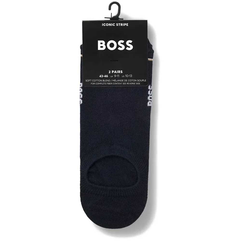 Мужские носки-невидимки BOSS Iconic 10263012, Blue — фото 3