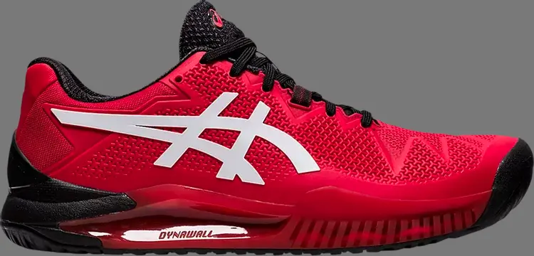 

Кроссовки gel resolution 8 'electric red' Asics, красный