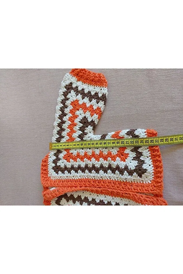 Детский кардиган с принтом Lupi, Orange Cream Brown — фото 4
