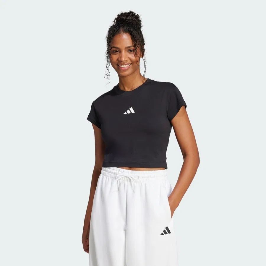 Женская футболка с коротким рукавом W FI SL BB TEE adidas, Черный