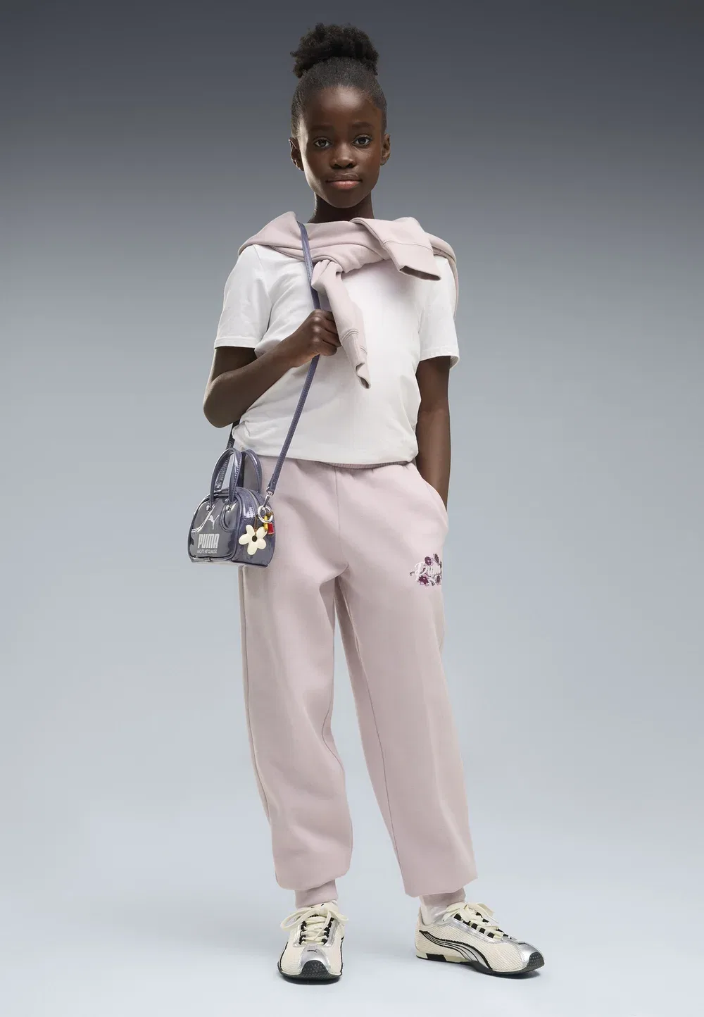 Спортивные штаны Ess nature 2.0 graphic sweatpants fl - спортивные штаны Puma, Misty Pink