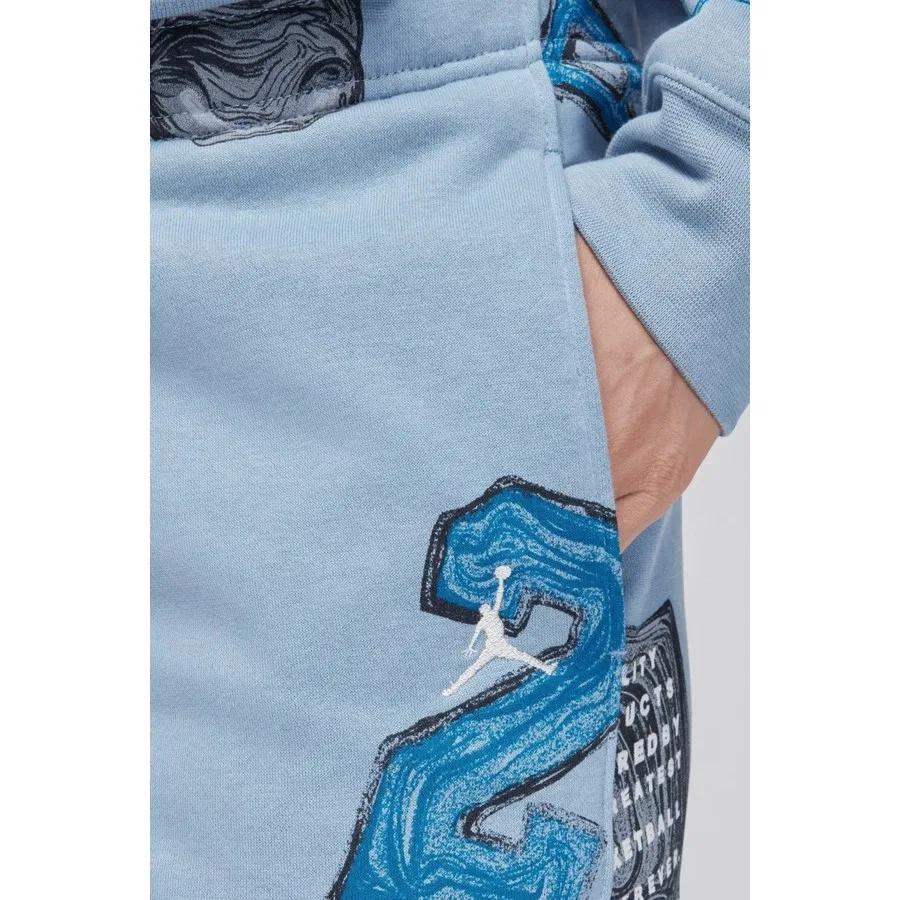 Женские спортивные брюки из футера с эластичным поясом Jordan Brooklyn Fleece Nike, Белый — фото 3