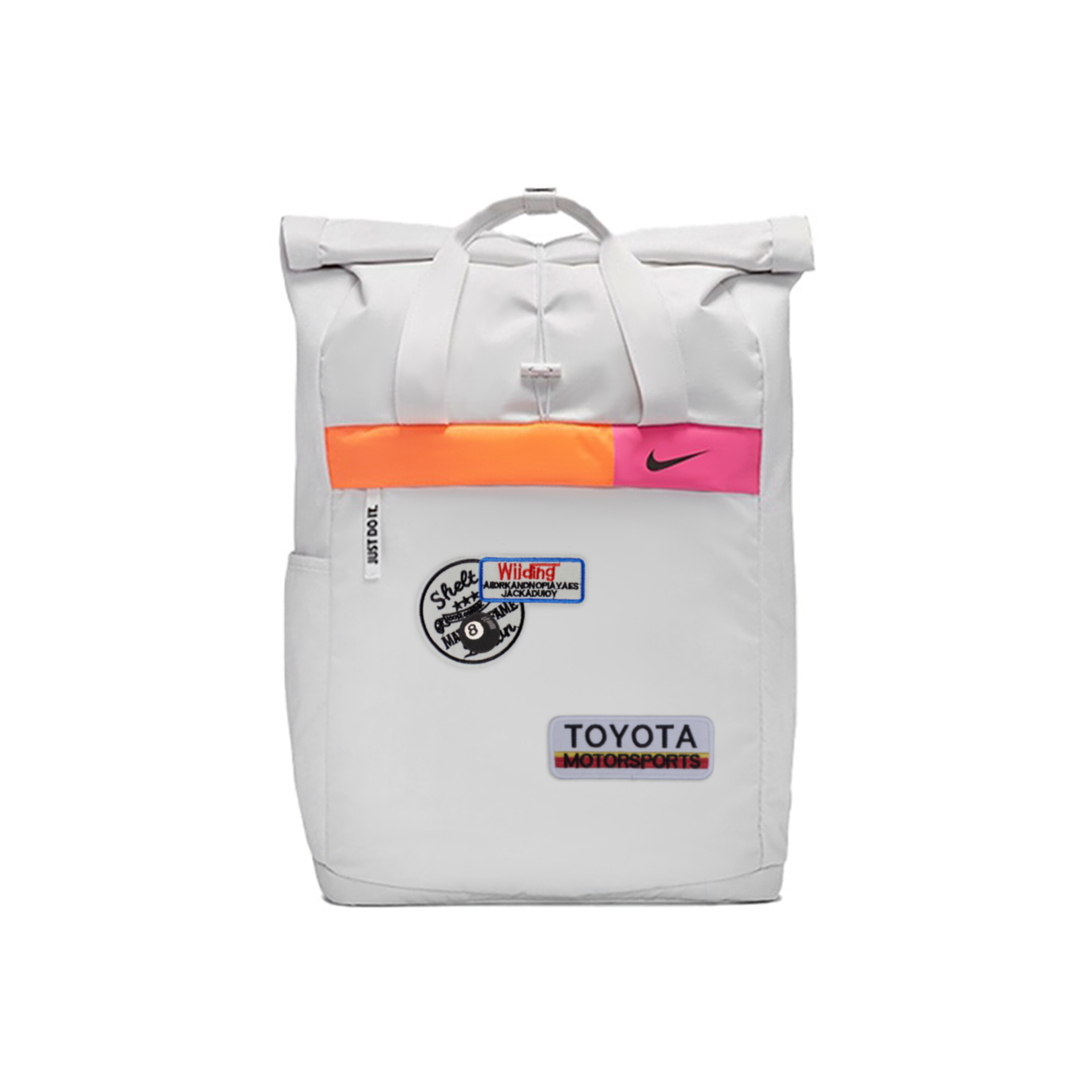 

Nike Тойота Айду вышитая аппликация тканевый рюкзак унисекс светло-серебристый, Light Silver