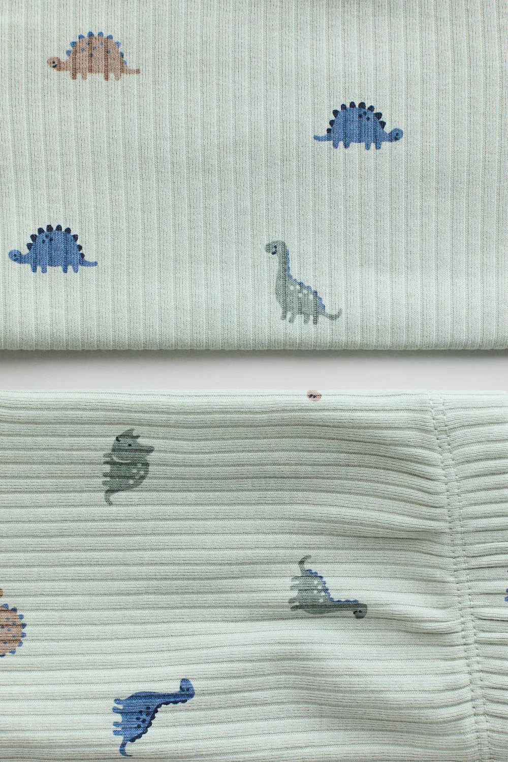 Хлопковый комплект из 2 предметов с принтом H&M, Hellgrün/Dinosaurier — фото 2
