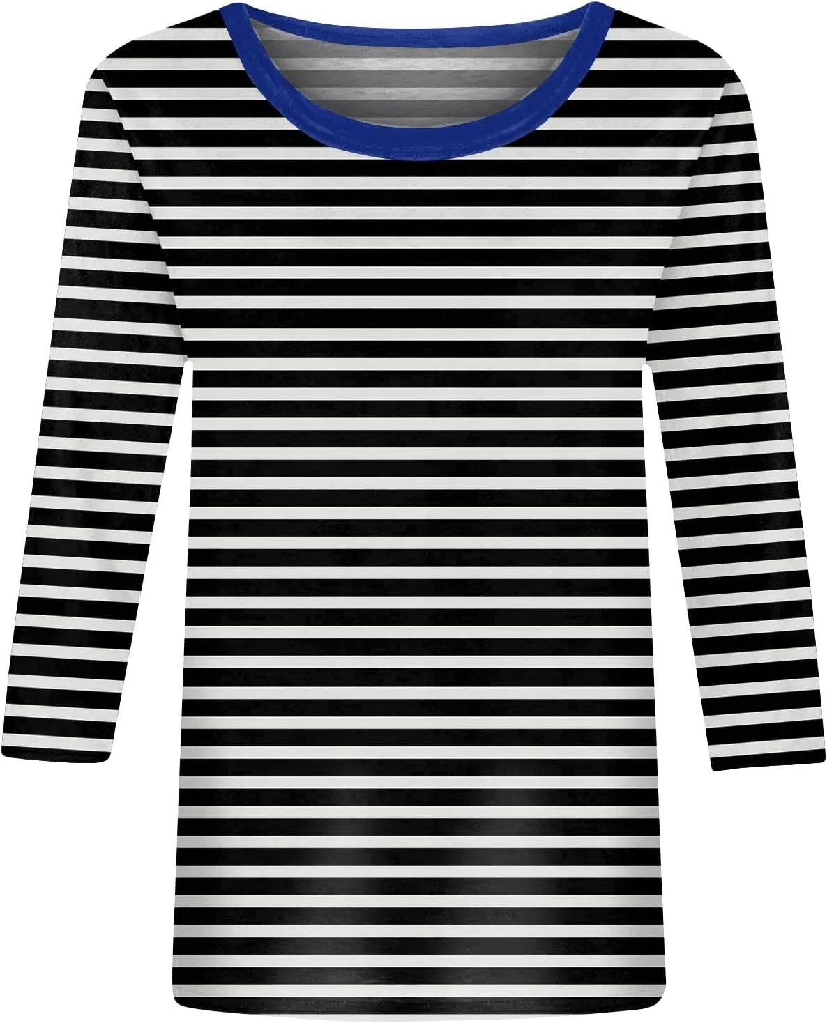 Женская туника с рукавом 3/4, Basic Style, Black — фото 4