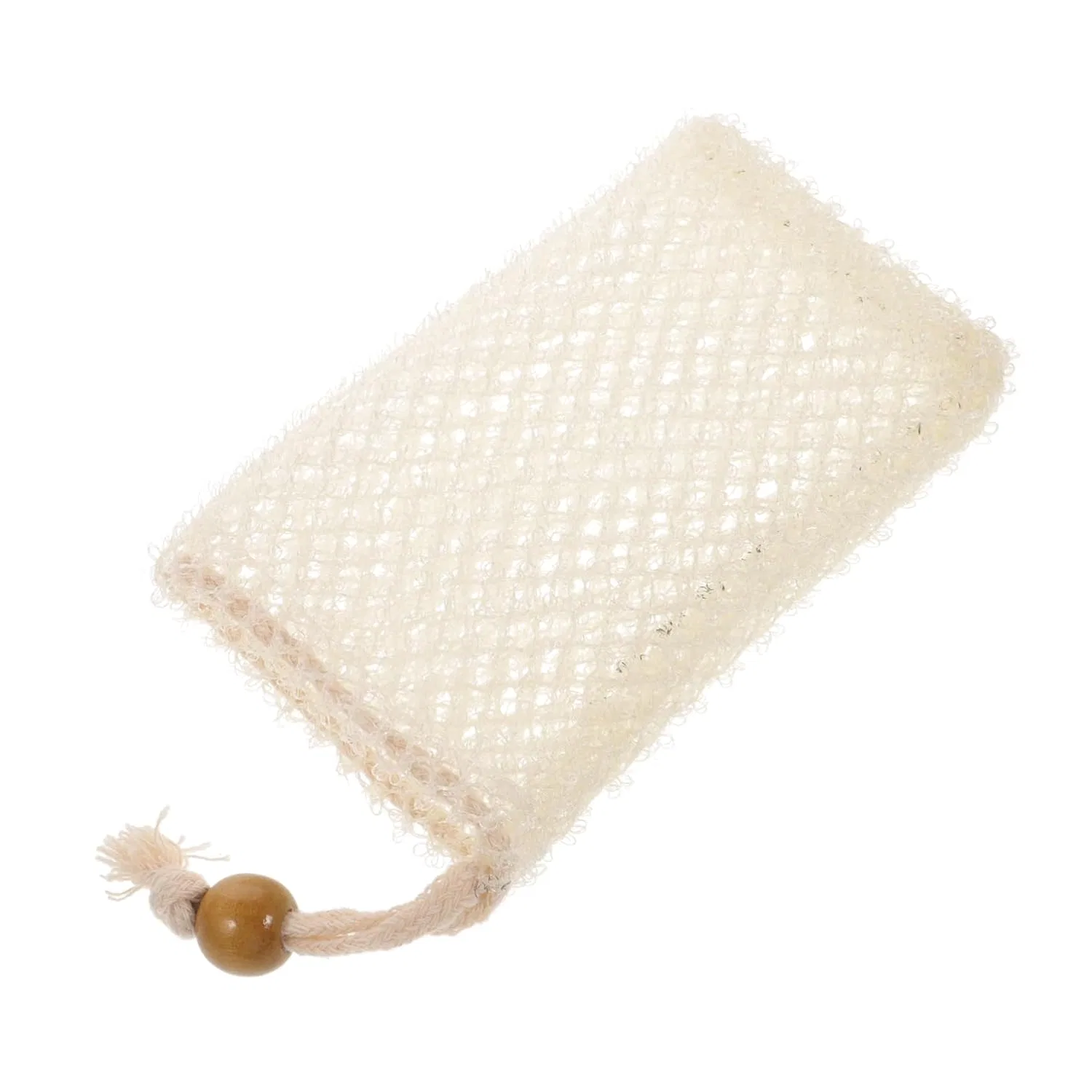 Сумка-мочалка для мыла с отшелушивающим эффектом, Minkissy, 14x8x4 см, Beige