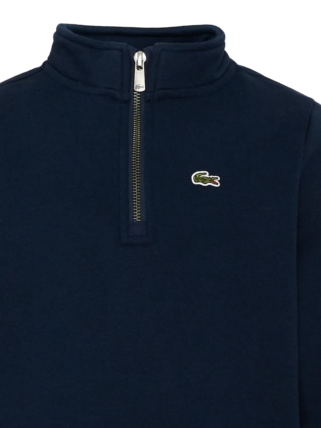 Толстовка на молнии 1/4 синяя Lacoste, синий — фото 2