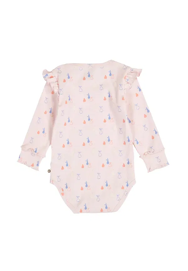 Боди с принтом body Musli By Green Cotton, Primrose Shell Blue-tofu, голубой — фото 2