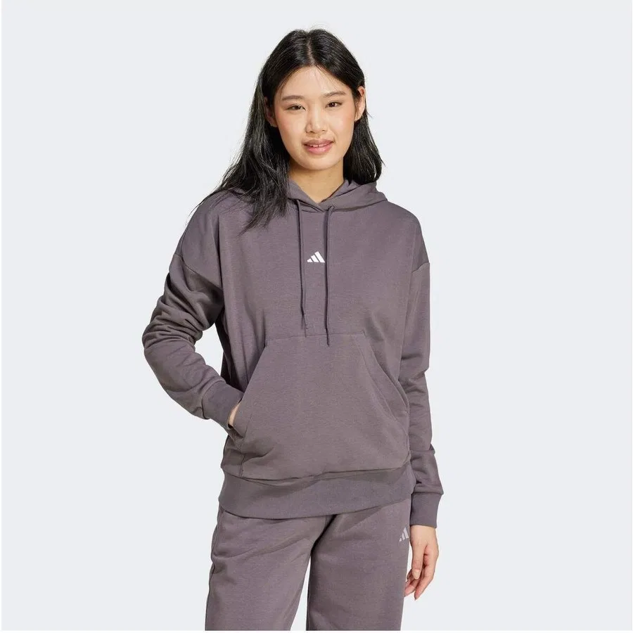 Женский худи с капюшоном из футера Adidas W Sl Ft Hd, Серый