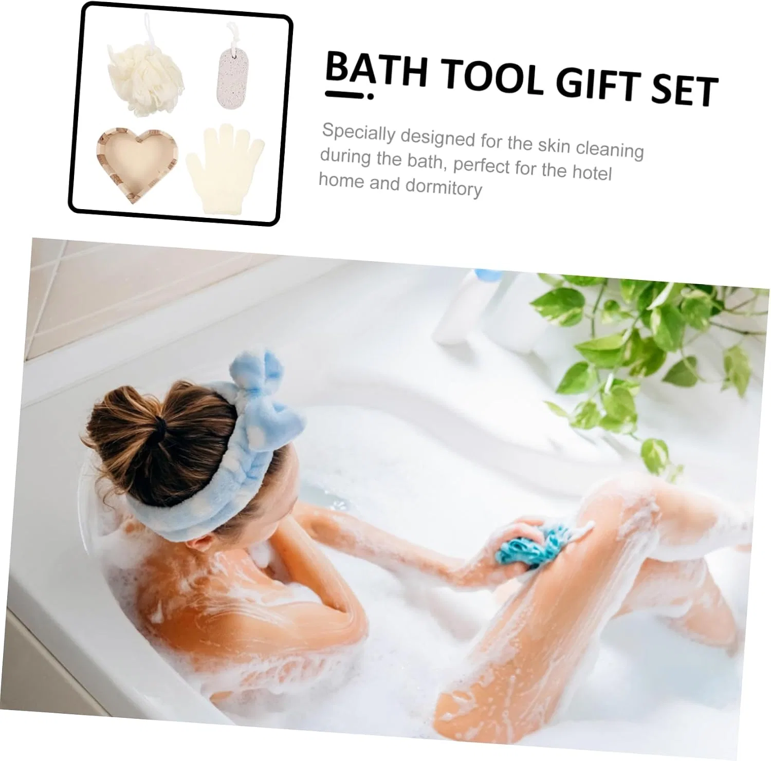 Набор для ванны Body Cleaning Set, FRCOLOR, 3 шт, 414 г — фото 4