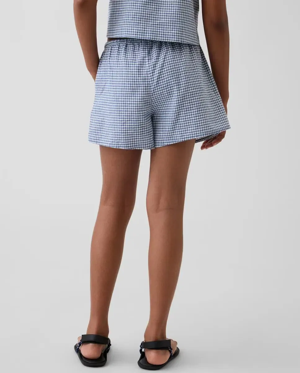 Детские шорты для девочек хлопковые Gap, Azul Claro — фото 3