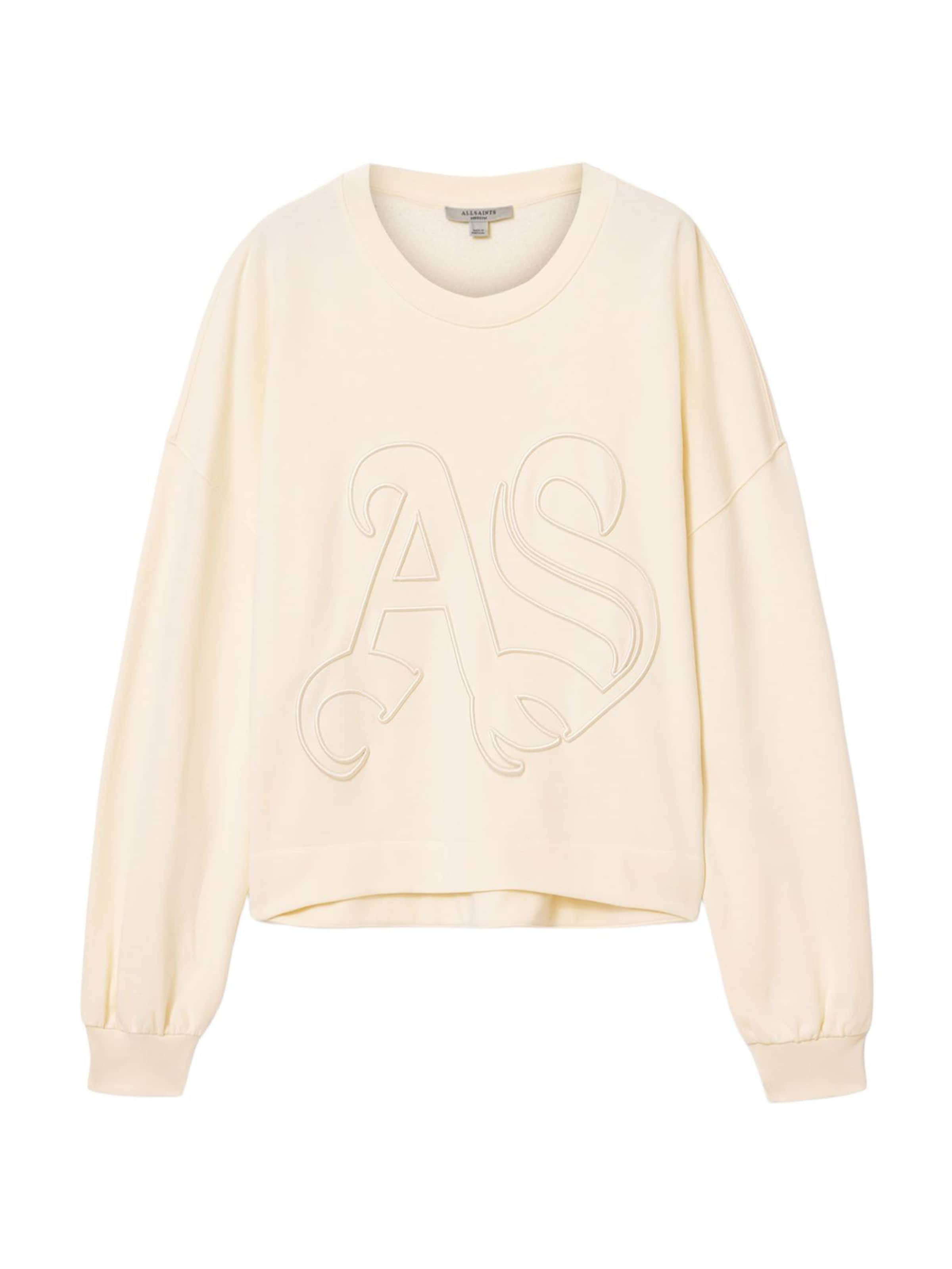 

AllSaints Свитшот 'LILA EMBOS' в цвете Off White, Белый, AllSaints Свитшот 'LILA EMBOS' в цвете Off White