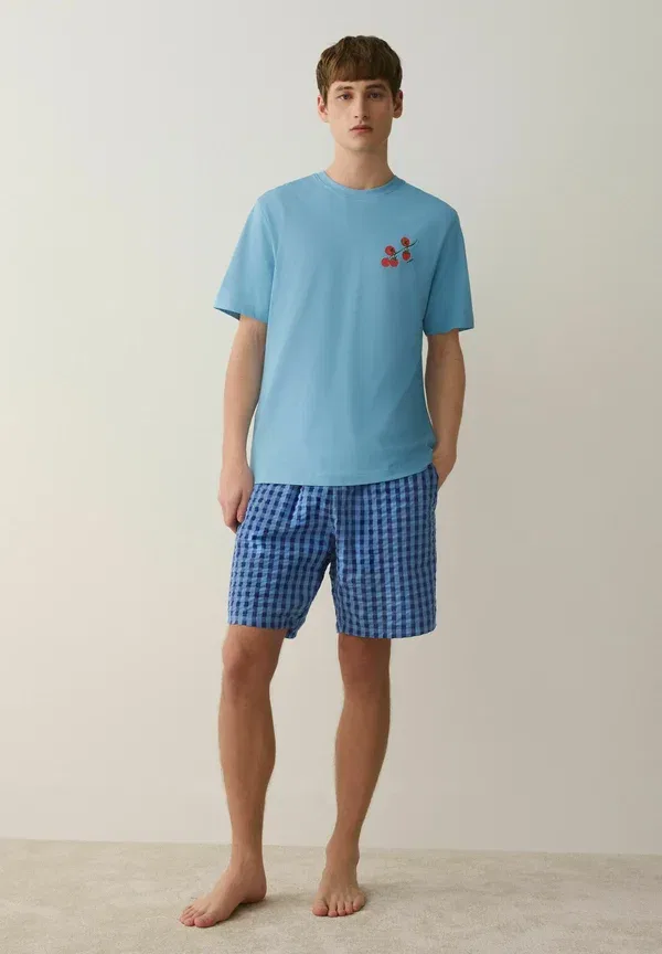Пижамный комплект хлопковый Seminal short sleeve set 2 pack Next, blue/orange, синий/оранжевый — фото 4