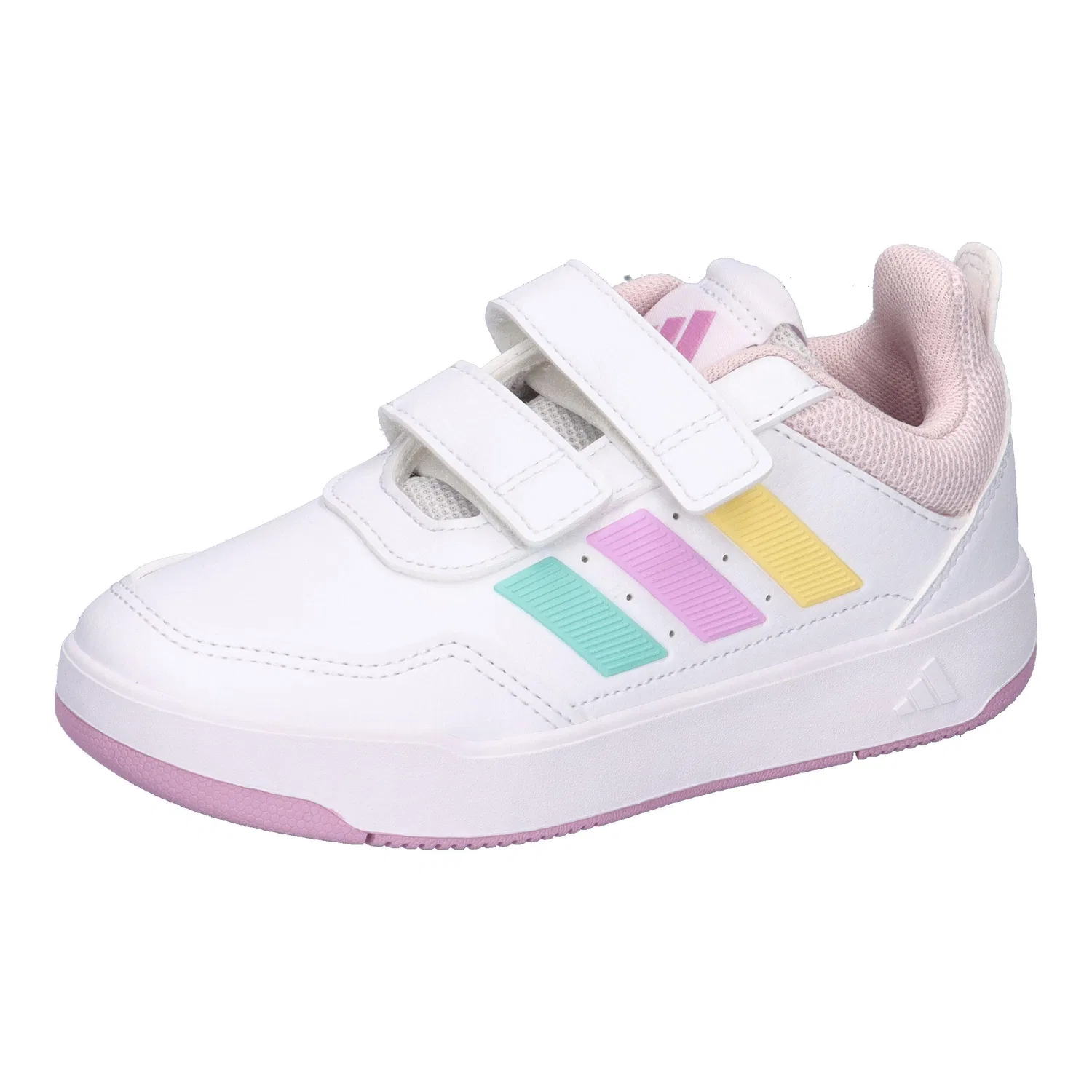 Детские кроссовки с липучками Tensaur Sport 3.0 CF K Adidas, Weiss Konigliches Lila Magentapink