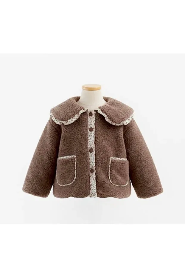 Детское двустороннее зимнее плюшевое пальто Basics Melisam.Msg, Brown