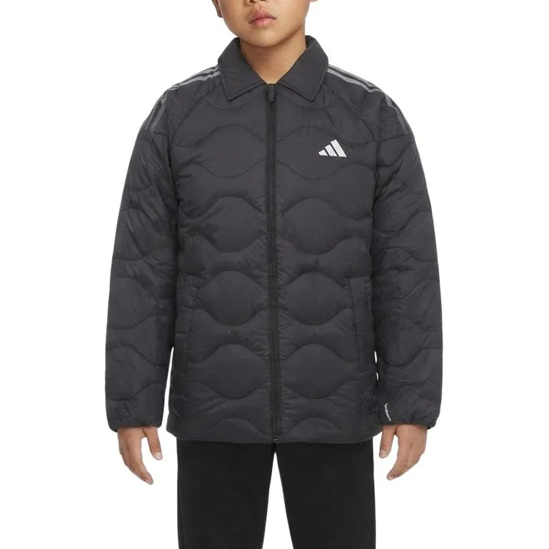 Детская куртка пуховик с отложным воротником Adidas, Black