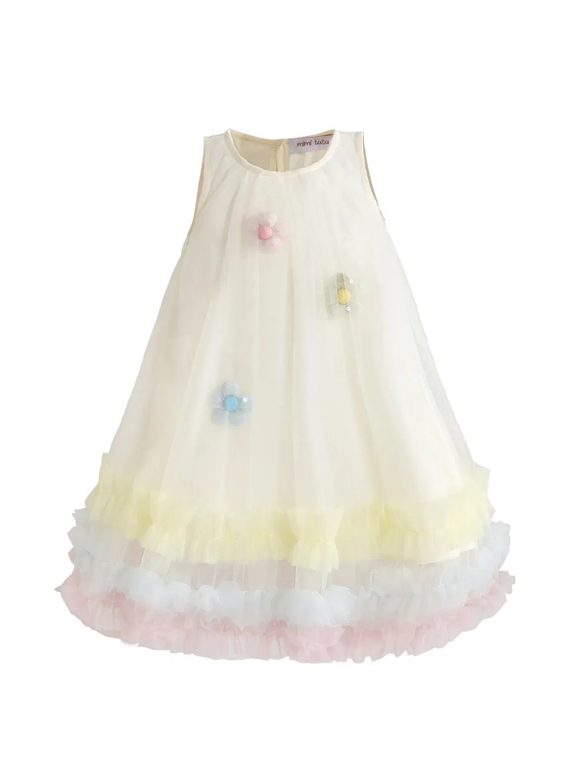 Платье Alessia с цветочной аппликацией Mimi Tutu, желтый